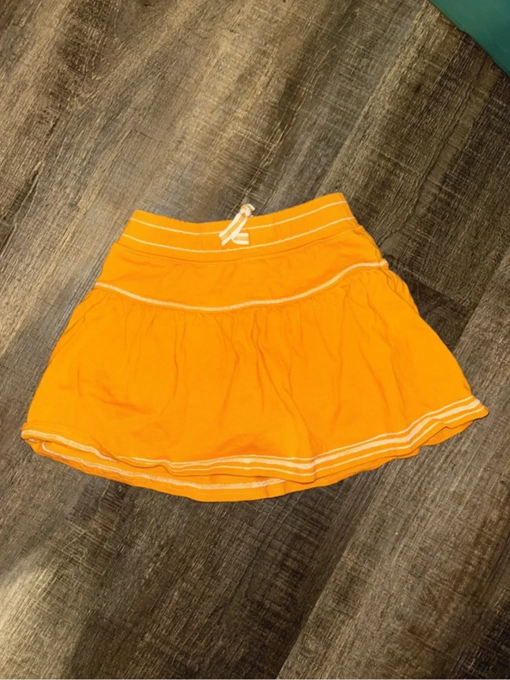 Carter's Bright Orange Tiered Skirt with Drawstring